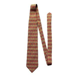 Mens Pierre balmain tie red and gold
